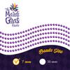THE MARDI GRAS KREWE - Beads Necklaces Mardi Gras 72 Pack, 6 Dozen 33" 7mm - Party Favors, Parades, Bulk Decorations, Costumes, Festivals, Events - Purple view 4