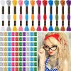 Willbond 162 Pieces Hair Accessory Set - 12 Braiding Strings and 150 Metal Cuffs in Colorful Designs, Hair Wrap String Kits for Braids, Thread Rope Tie(Multi Color) view 1