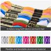 Willbond 162 Pieces Hair Accessory Set - 12 Braiding Strings and 150 Metal Cuffs in Colorful Designs, Hair Wrap String Kits for Braids, Thread Rope Tie(Multi Color) view 4