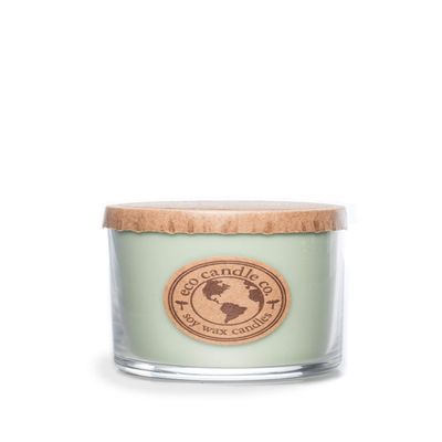 Eco Candle Co. Recycled Candle, Mother Earth, 6 oz. - Scents Of Grass, Hay, Cypress, Patchouli, Sandalwood, & Tonka Bean - 100% Soy Wax, No Lead, Kraft Paper Label & Lid, Hand Poured, Midwest Soybeans