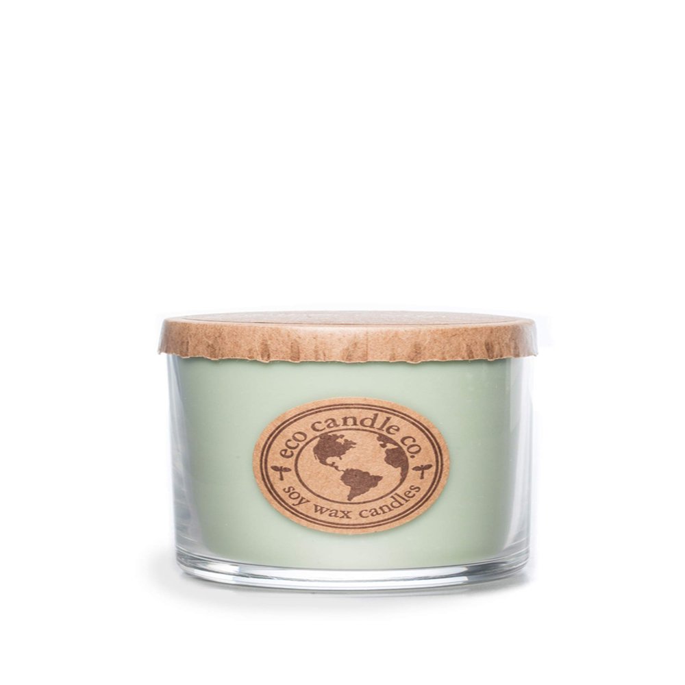 Eco Candle Co. Recycled Candle, Mother Earth, 6 oz. - Scents Of Grass, Hay, Cypress, Patchouli, Sandalwood, & Tonka Bean - 100% Soy Wax, No Lead, Kraft Paper Label & Lid, Hand Poured, Midwest Soybeans