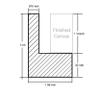 Canvas Floater Frame for Finished Canvas Art, 1.25" Deep Floating Shadow Gap Design, Floating Frame for Canvas Art, Modern Gallery Style Wall Decor, Hardware Included (Light Brown, 20x30) view 3