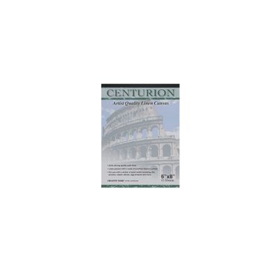 Centurion Acrylic Primed White Linen Canvas Sheet Pad, 2 Pack, 6" x 8" - 20 Total Sheets, 11oz Weight, Tape-Bound for Acrylics, Alkyds, Water-Mixable Oils