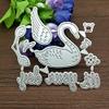 1 Pcs Crown Swan Letter Cutting Dies,DIY Scrapbooking Artist Metal Cutting Dies Stencils for DIY Scrapbooking Album Paper Cards Decorative Crafts Embossing Die Cuts view 2