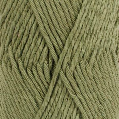 100% Cotton Knitting and Crochet Yarn, 4 or Medium, Aran Weight, Drops Paris, 1.8 oz 82 Yards per Ball (25 Moss Green)