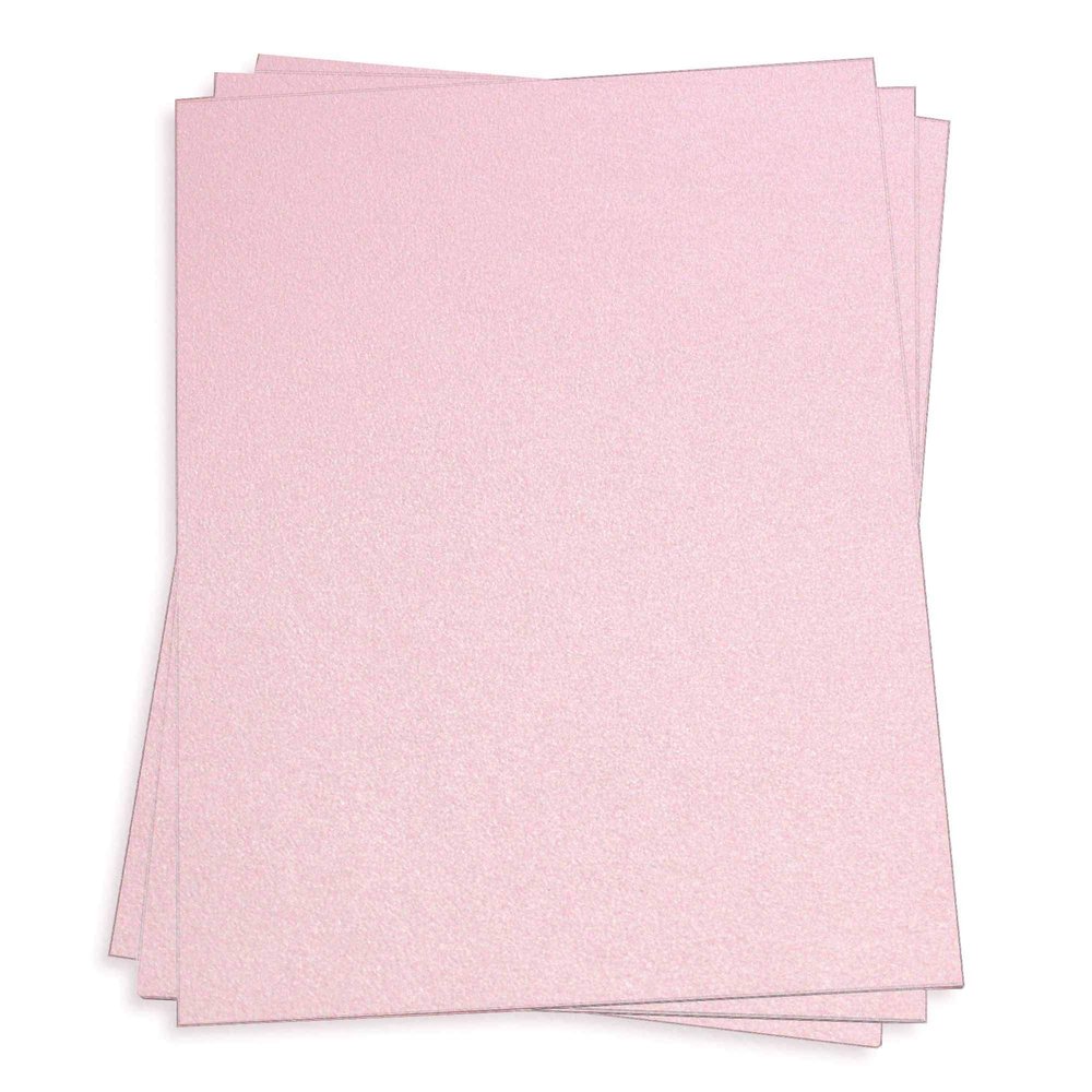 Rose Quartz Paper - 8 1/2 x 11 Stardream Metallic 81lb Text, 250 Pack