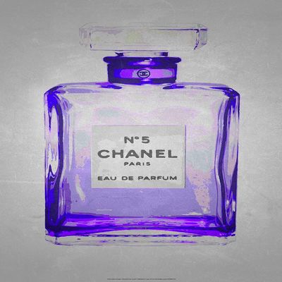 Canvas Chanel No. 5 in Chic Lavender Giclee by Kelissa Semple 24x16 Graphic Art on