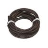 1 Meter Round Genuine Leather Cord Bolo Braided Leather Cord for Making Bracelets DIY Jewelry Making Dia 6mm (Deep Coffee) view 1