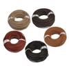 1 Meter Round Genuine Leather Cord Bolo Braided Leather Cord for Making Bracelets DIY Jewelry Making Dia 6mm (Deep Coffee) view 3