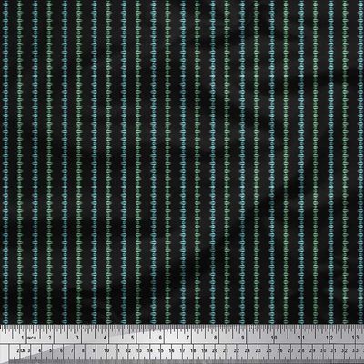 Geometric Print - Blacks - Soimoi Cotton Jersey Knit Fabric, 58" Wide Soft Stretch Printed Fabric by The Yard for T-Shirts, Baby Clothes, Pajamas, Dresses, Leggings & DIY Projects