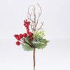 Factory Direct Craft Set of 6 Artificial Berry Picks - Decorative Berry Picks for Christmas Tree Decoration, Holiday Dcor, Silk Flower Arrangements and Home DIY view 2