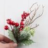 Factory Direct Craft Set of 6 Artificial Berry Picks - Decorative Berry Picks for Christmas Tree Decoration, Holiday Dcor, Silk Flower Arrangements and Home DIY view 4