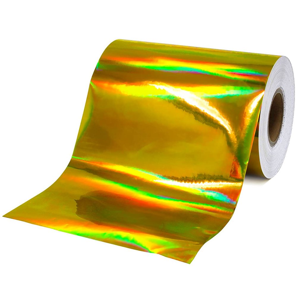 DECO65 Holographic Gold Chrome Adhesive Craft Vinyl (30ft x 1ft)
