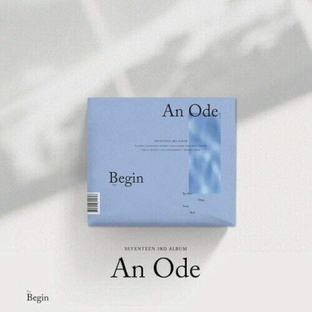 Seventeen 'An Ode' 3rd Regular Album Version.1 Begin-Blue CD+104p PhotoBook+8p Mini Book+4p PhotoCard+Message PhotoCard SET+Tracking Kpop Sealed