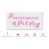 Forever and Ever Amen Stencil - Versatile for Different Faiths and Beliefs, God Stencil view 2