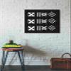Epic Graffiti 'Mud Cloth VII' by Linda Woods, Canvas Wall Art, 26"x26" view 3