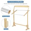 Adjustable Embroidery Stand, Wooden Frame Cross Stitch Floor Stand 360 Rotated Needlework Stand Holder Lap Table Craft Sewing Tool with Scroll Frame view 4