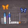 INSO 50 Colors Threads&Embroidery Tools, Embroidery Pen Punch Needles Magic Embroidery Pen Set, Punch Needle Kit Knitting Sewing Tool view 3