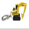 Universal Hobbies Komatsu HB205LC Hybrid Yellow Metal Keychain Ring UH5853 view 2