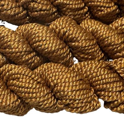 100 gr Exotic Metallic Lurex Yarn Tread Super Soft Gold Shade 3 PLY