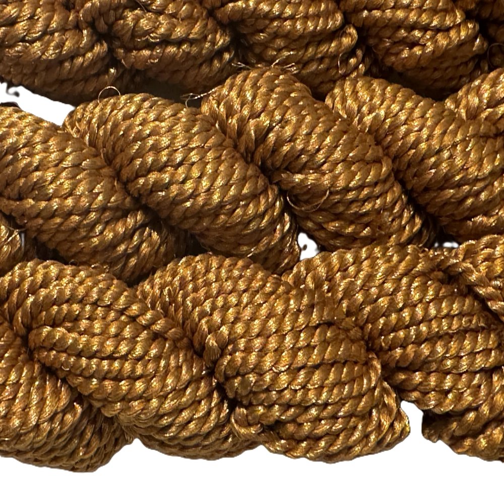 100 gr Exotic Metallic Lurex Yarn Tread Super Soft Gold Shade 3 PLY