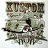 hotrodspirit - Sticker Kustom Spirit Pick-up a Scallop and pin up Brown pinstriping 8x9.5cm bigdaddyjo Sticker view 1