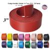 3 Inch Leather Strips 60 Inch Long - 6-7 oz (2.4-2.8 mm) Latigo Leather Strips Great for Belts, Collars,Leather Craft - Made in USA by Pitka Leather (Blush Pink) view 2