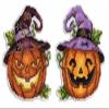 Halloween Pumpkin - Counted Cross-Stitch Double-Sided kit on The Plastic Canvas. MP Studia view 1