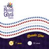 THE MARDI GRAS KREWE - Beads Necklaces Mardi Gras 72 Pack, 6 Dozen 33" 7mm - Party Favors, Parades, Bulk Decorations, Costumes, Festivals, Events - Red White Blue view 4