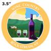 Vinyard - Wine Country - Rock Stream, New York 3.5" DIY Stick On Vinyl Decal Vacation Adventure Theme Novelty Applique view 2