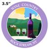 Vinyard - Wine Country - Rock Stream, New York 3.5" DIY Stick On Vinyl Decal Vacation Adventure Theme Novelty Applique view 2