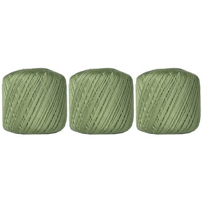 3 Ball Pack Threadart 100% Pure Cotton Crochet Thread - Avocado - Size 10 and 3 - Singles and Bulk Packs Available - Size 10 - Color 10