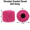 3 Ball Pack Threadart 100% Pure Cotton Crochet Thread - Avocado - Size 10 and 3 - Singles and Bulk Packs Available - Size 10 - Color 10 view 3