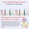 Lykke Knitting Needles Circular Driftwood 40 inches Long (101cm) US 13 (9mm) with 10 Colorful Stitch Markers view 2