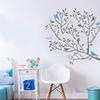 Birds on Tree Branch Nursery Stencil, Home Nursery Wall Decor & Art Craft Stencil, Reusable Mylar Stencil for Painting Walls, Floors, Fabrics and Furniture (XL/ 21.2X30" / 54X76CM) view 2