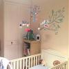 Birds on Tree Branch Nursery Stencil, Home Nursery Wall Decor & Art Craft Stencil, Reusable Mylar Stencil for Painting Walls, Floors, Fabrics and Furniture (XL/ 21.2X30" / 54X76CM) view 4