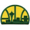 Seattle Supersonics Team Patch Throwback Embroidered Iron On view 1