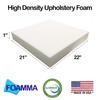 FOAMMA 1" x 21" x 22" Upholstery Foam High Density Foam (Chair Cushion Square Foam for Dinning Chairs, Wheelchair Seat Cushion Replacement) view 2