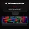RK ROYAL KLUDGE S108 Typewriter Keyboard, Retro Mechanical Gaming Keyboard Wired 108 Keys with RGB Backlit Sidelight, Detachable Wrist Rest, Round Keycaps Blue Switches - Black view 4