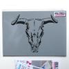 Bull Steer Skull Stencil, Home Decor Art Craft Stencil, Reusable Mylar Stencil for Painting Walls, Floors, Fabrics and Furniture (XL/ 54X61CM / 21X24") view 1