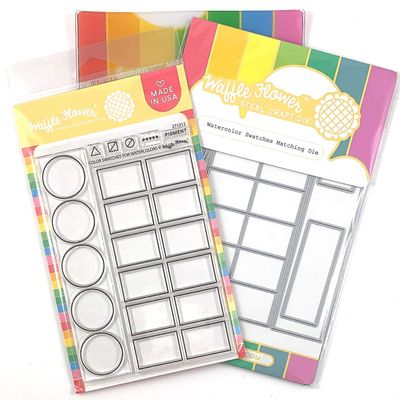 Waffle Flower Watercolor Swatches Combo - to Coordinate with Your Color Swatches for Watercolors