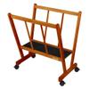 Creative Mark Firenze Wood Large Print Rack with Castors - Perfect for Display of Canvas, Art, Prints, Panels, Posters, Art Gallery Shows, Storage Rack - Walnut view 1