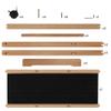Creative Mark Firenze Wood Large Print Rack with Castors - Perfect for Display of Canvas, Art, Prints, Panels, Posters, Art Gallery Shows, Storage Rack - Walnut view 3