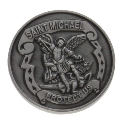 Sterling Gifts St Michael Coins Protect Us for Military Armed Services Police Law Enforcement
