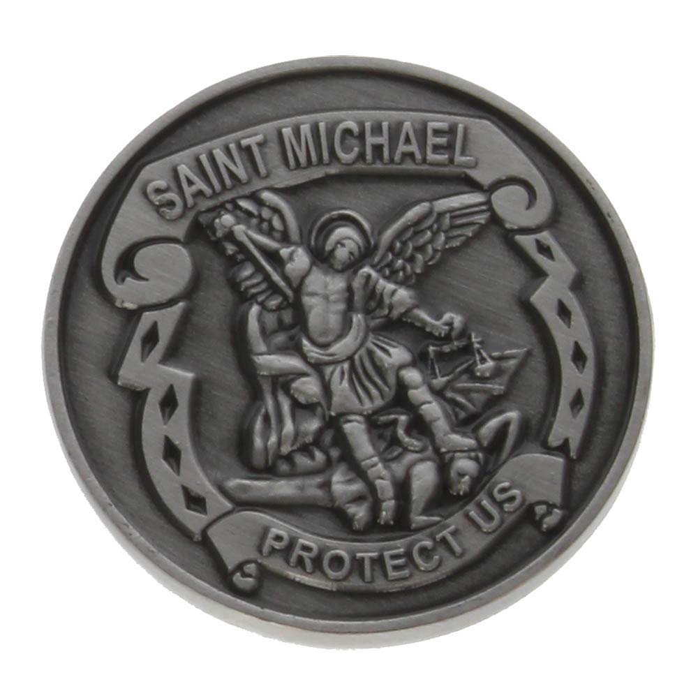Sterling Gifts St Michael Coins Protect Us for Military Armed Services Police Law Enforcement