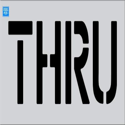 12" Word - Thru Pavement Marking Parking Lot Stencil