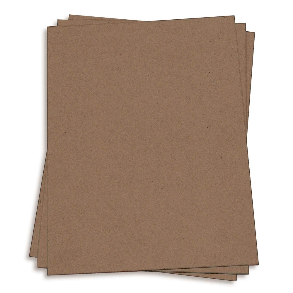 Grocer Kraft Brown Card Stock - 11 x 17 Environment Raw 80lb Cover, 250 Pack