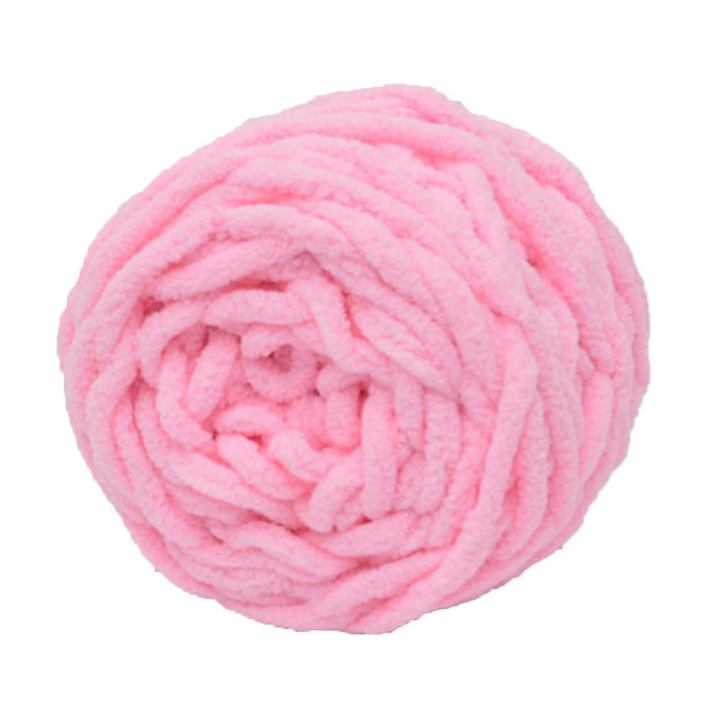 1kg/2.2lb Hand Knitting Yarn Medium Pink DIY Chenille Yarn Massive Yarn Woven Bulky Crochet Yarn Knitting Crocheting Yarn Extreme Knitting Yarn Knitting Materials