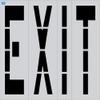 48" x 12" Word - EXIT Parking Lot Pavement Marking Stencil view 1