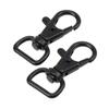 COTOWIN 1/2" Curved Lobster Clasps Swivel Trigger Clips Snap,Pack of 20 (Black) view 2